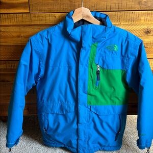 The North Face Kids Blue and Green Jacket